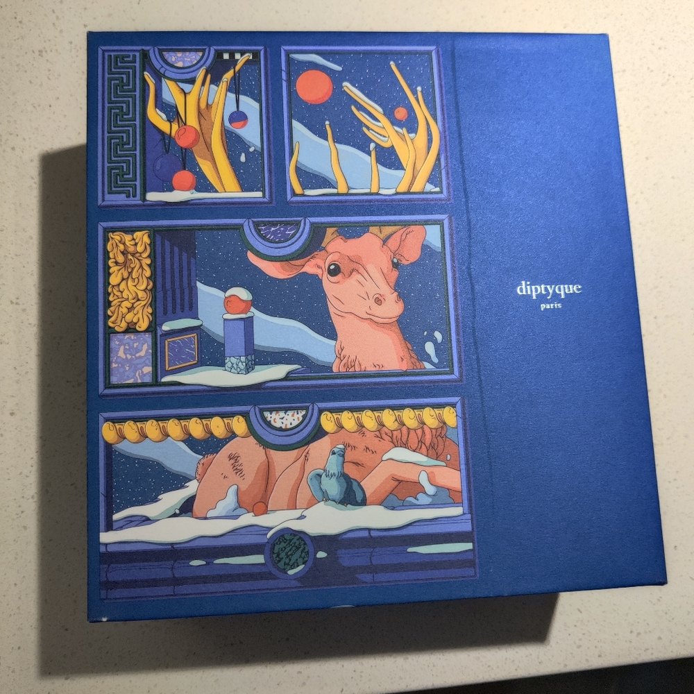 Diptyque Carousel Set with Baies and Feu De Bois Limited Edition